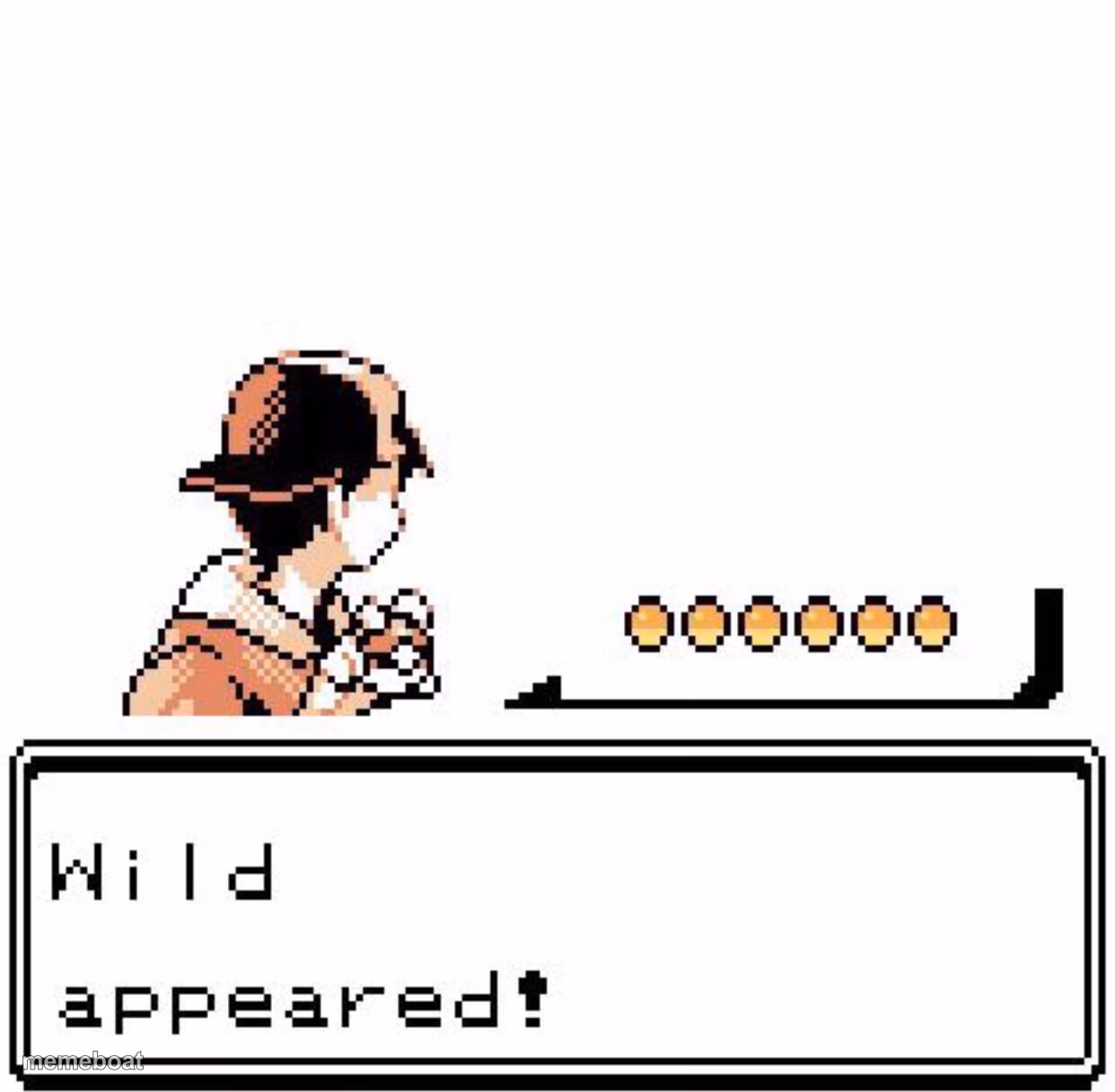 Blank Wild Pokemon Appears - meme generator image preview