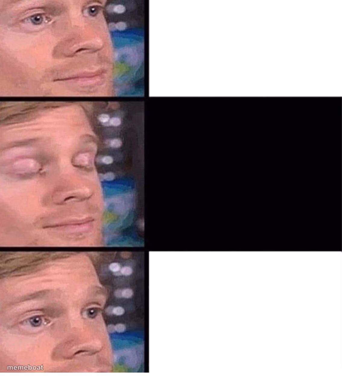blinking guy vertical blank - meme generator image preview