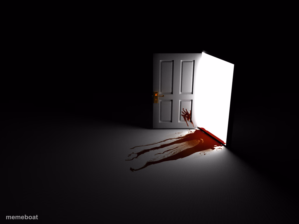 Bloody Door Drag - meme generator image preview