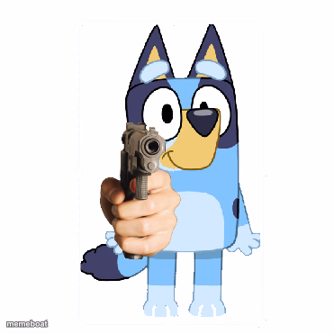 Bluey Has A Gun - meme generator image preview