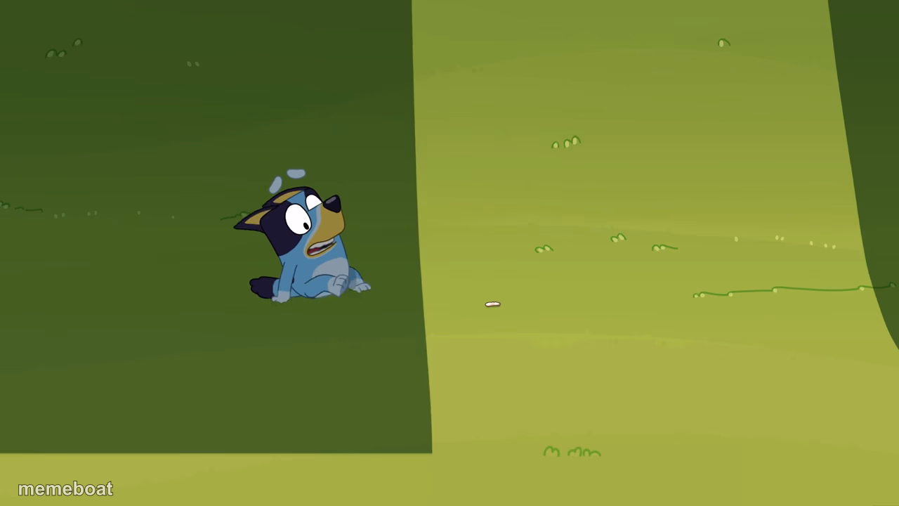 Bluey Sitting Alone - meme generator image preview