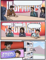 Boardroom meeting jeopardy
