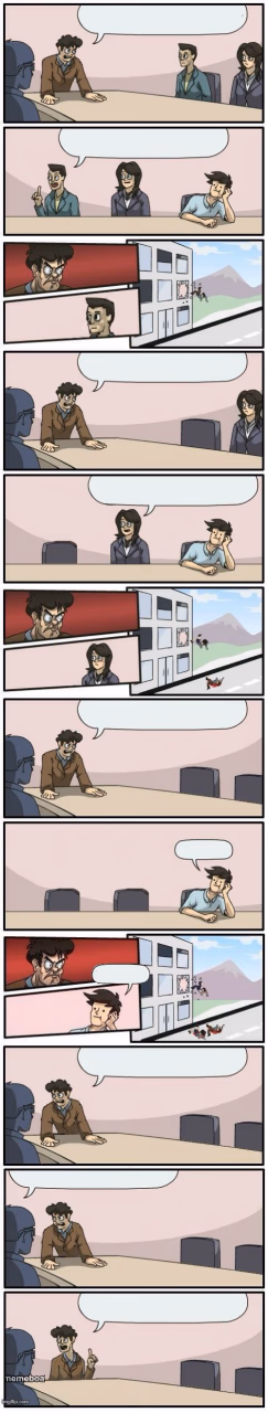 Boardroom Meeting Suggestions Extended - meme generator image preview