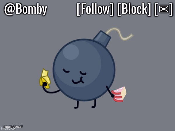 Bomby Announcemnt Template - meme generator image preview