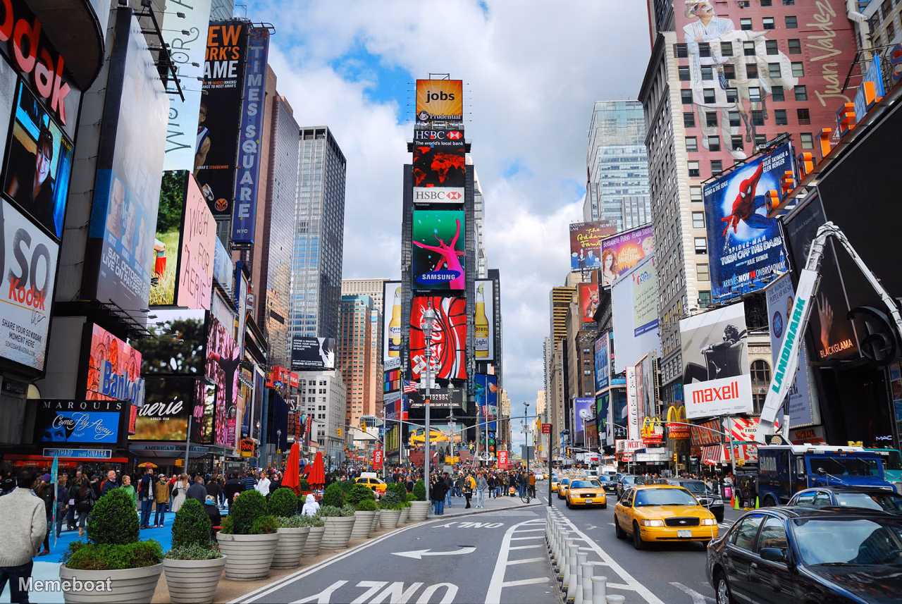 Times Square New York - meme generator image preview