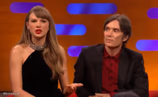 Bored Cillian Murphy Looking at Taylor Swift