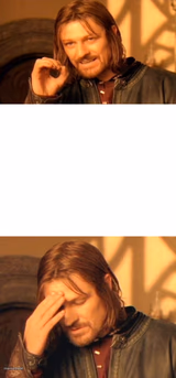 Boromir frustrated