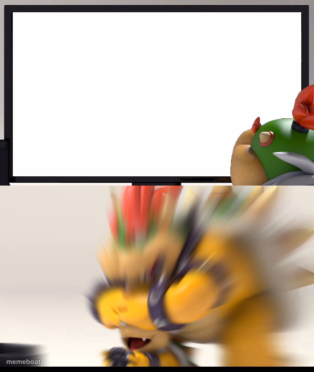 Bowser and Bowser Jr. NSFW - meme generator image preview