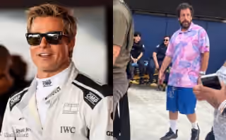 Brad Pitt Formal Racing Suit Adam Sandler Informal