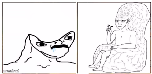 Brain chair vs hurr durr - meme generator image preview