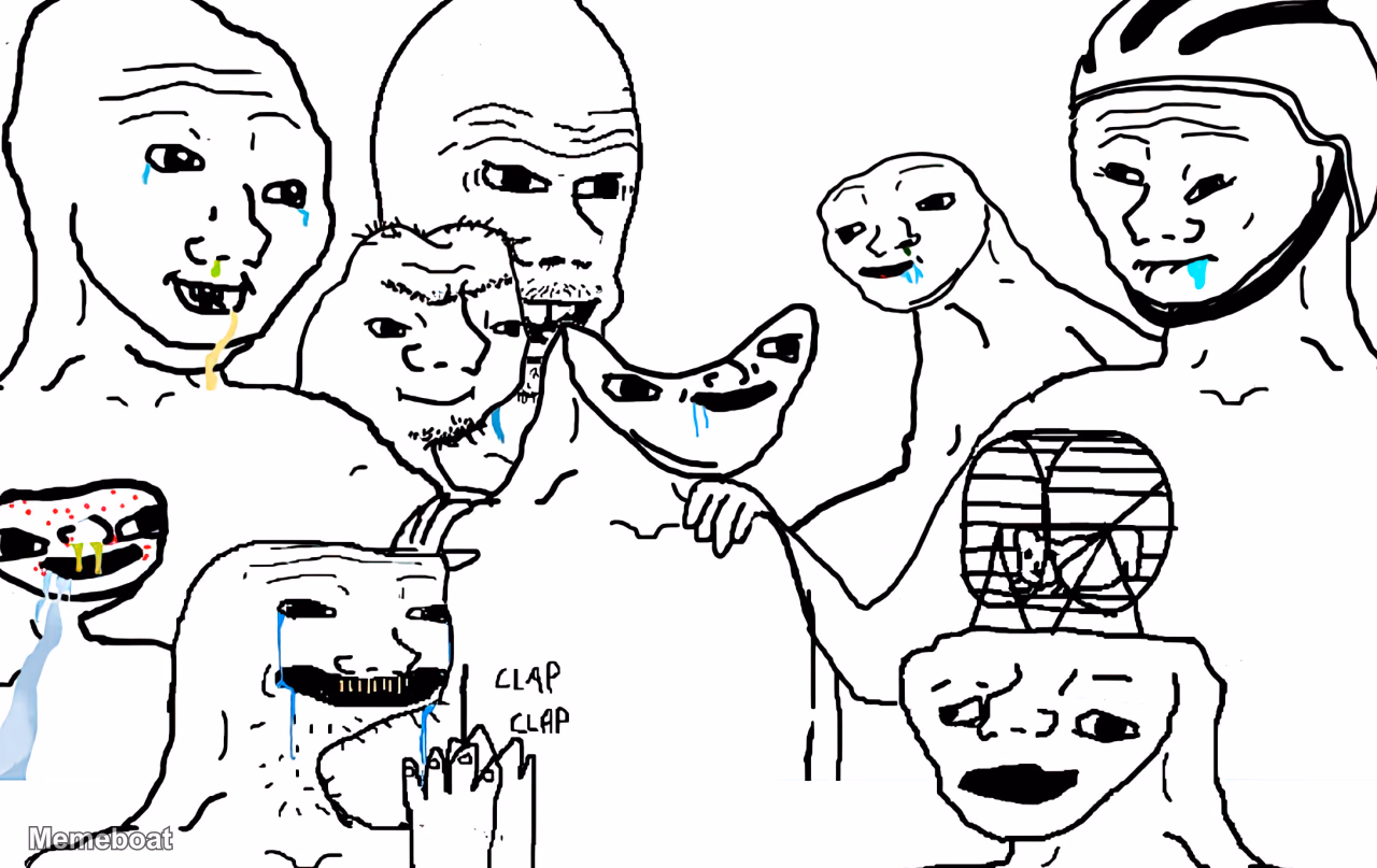 Brainlet Crowd - meme generator image preview
