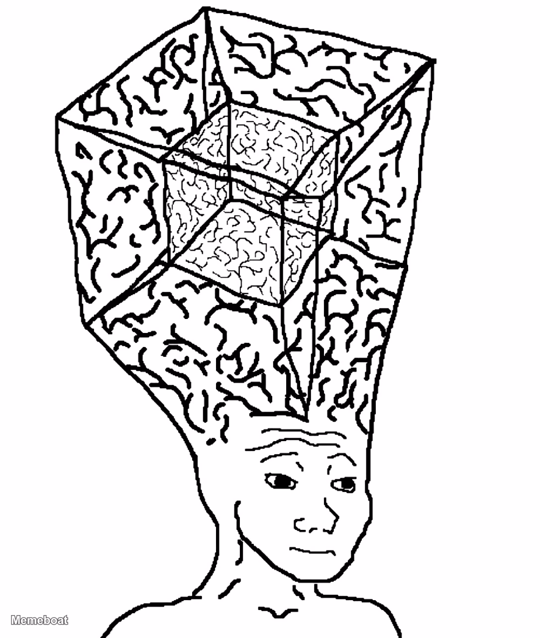 Brainlet Expanding Brain 33 - meme generator image preview