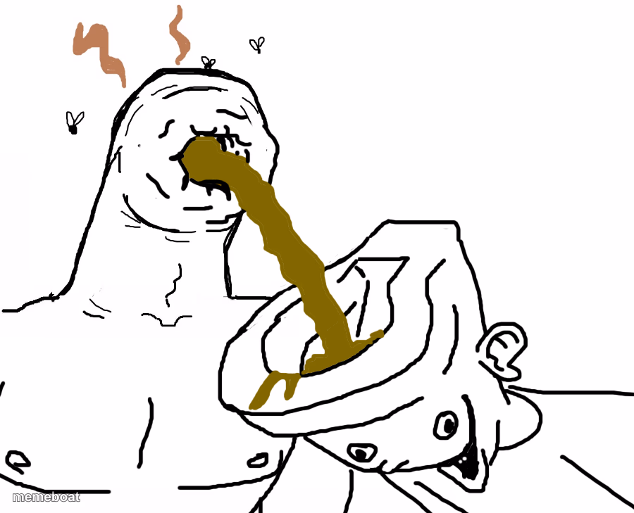 Brainlet toilet - meme generator image preview