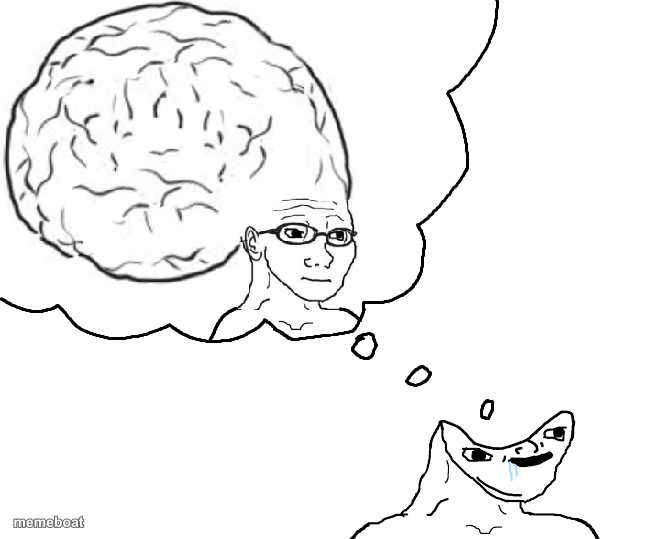 Brainlet Wojak Dream - meme generator image preview
