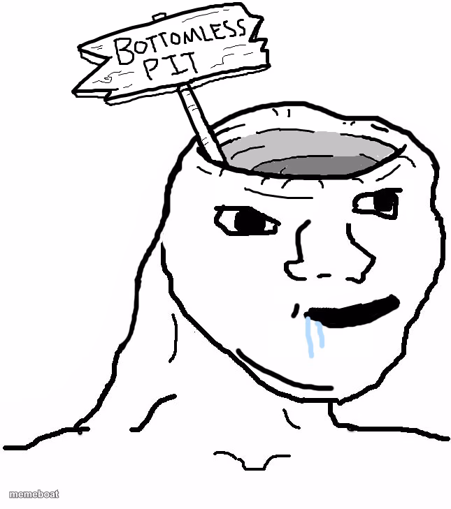 Brainlet Wojak Dumb - meme generator image preview
