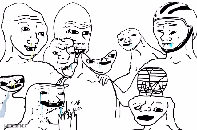 Brainlet Wojak Group - meme generator image preview