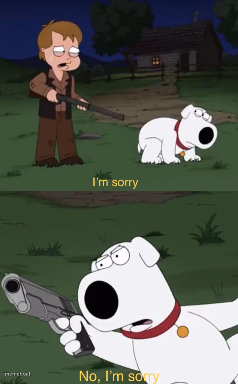 Brian says: I'm sorry - meme generator image preview
