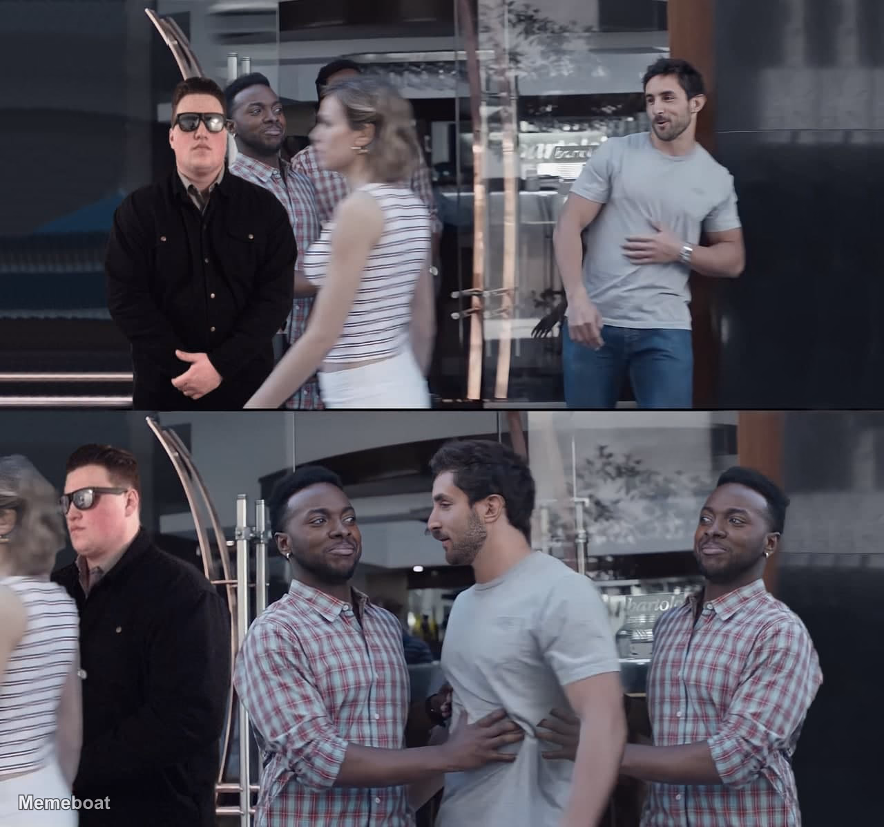 Bro Not Cool and Persuadable Bouncer Empty Template - meme generator image preview
