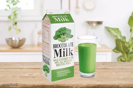 Broccolate milk - meme generator image preview