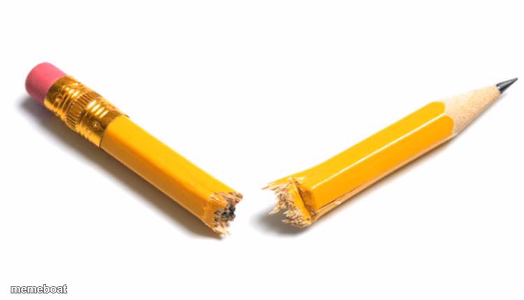 Broken pencil - meme generator image preview