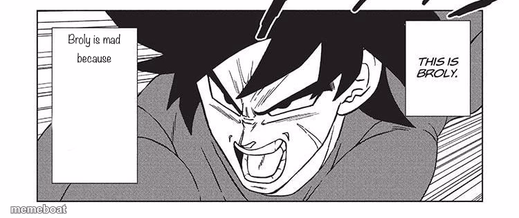 Broly is mad Because - meme generator image preview