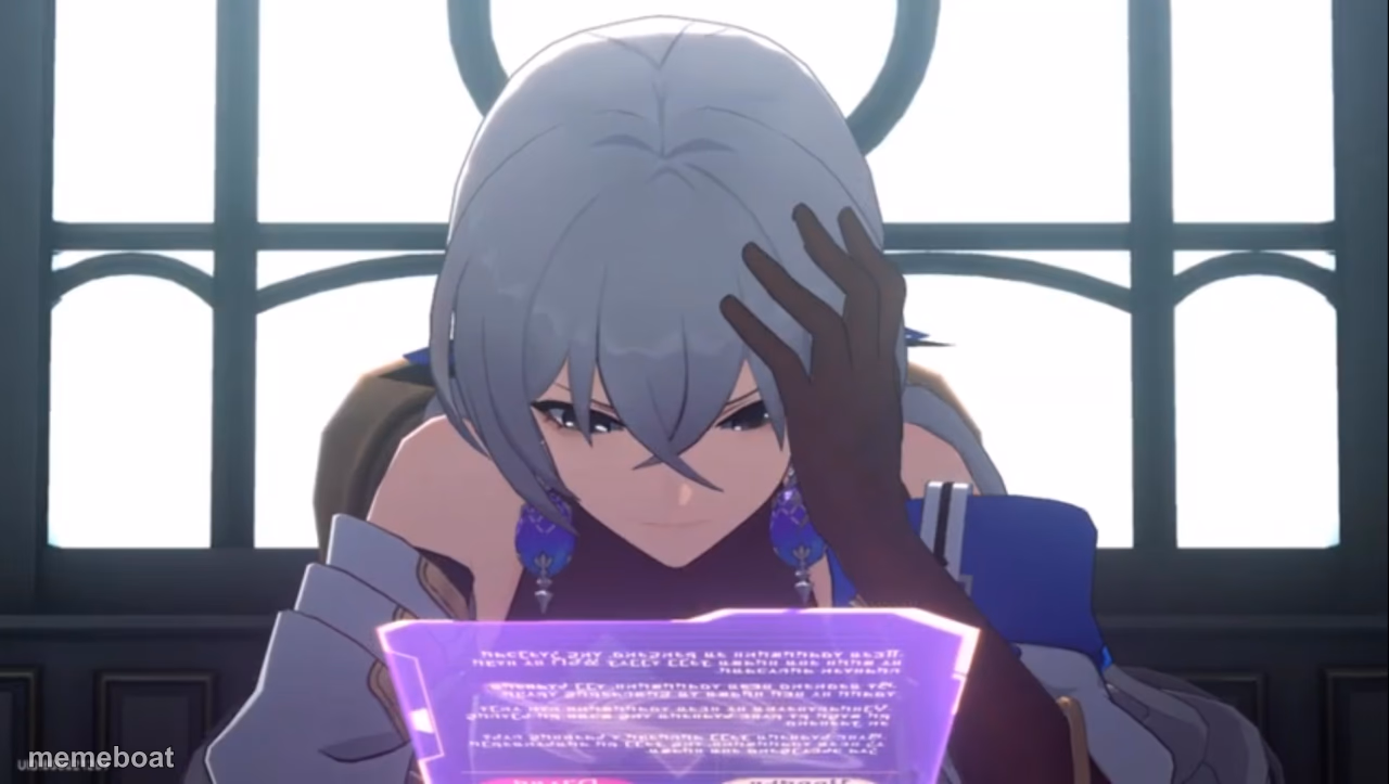 Bronya thinking - meme generator image preview