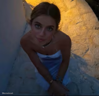 Brooke Flecca on Her Knees Looking at You