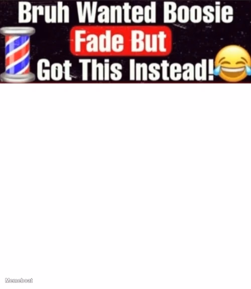 Bruh Wanted Boosie Fade but Got This Instead! Template - meme generator image preview