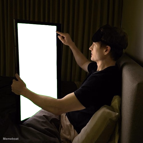 Bryan Johnson Giant Phone - meme generator image preview