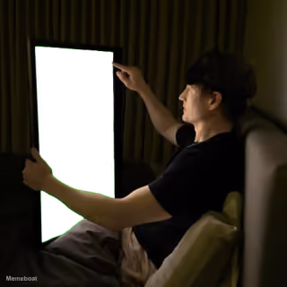 Bryan Johnson Giant Phone