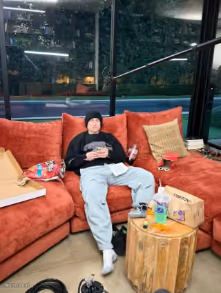 Bryan Johnson With Junk Food