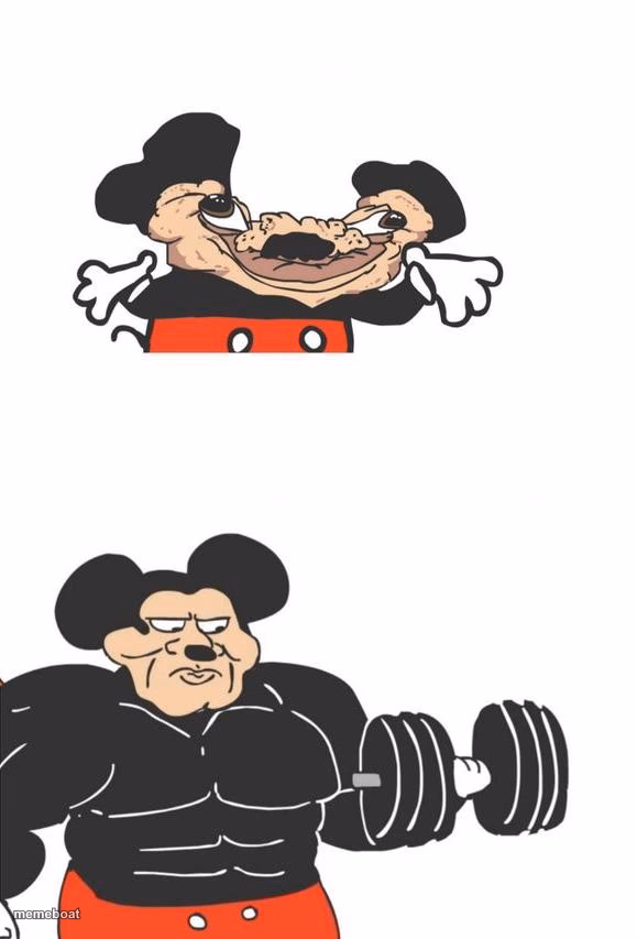 Buff Mickey - meme generator image preview