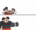 Weak vs Buff Mickey
