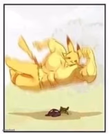 Buff Pikachu body slam