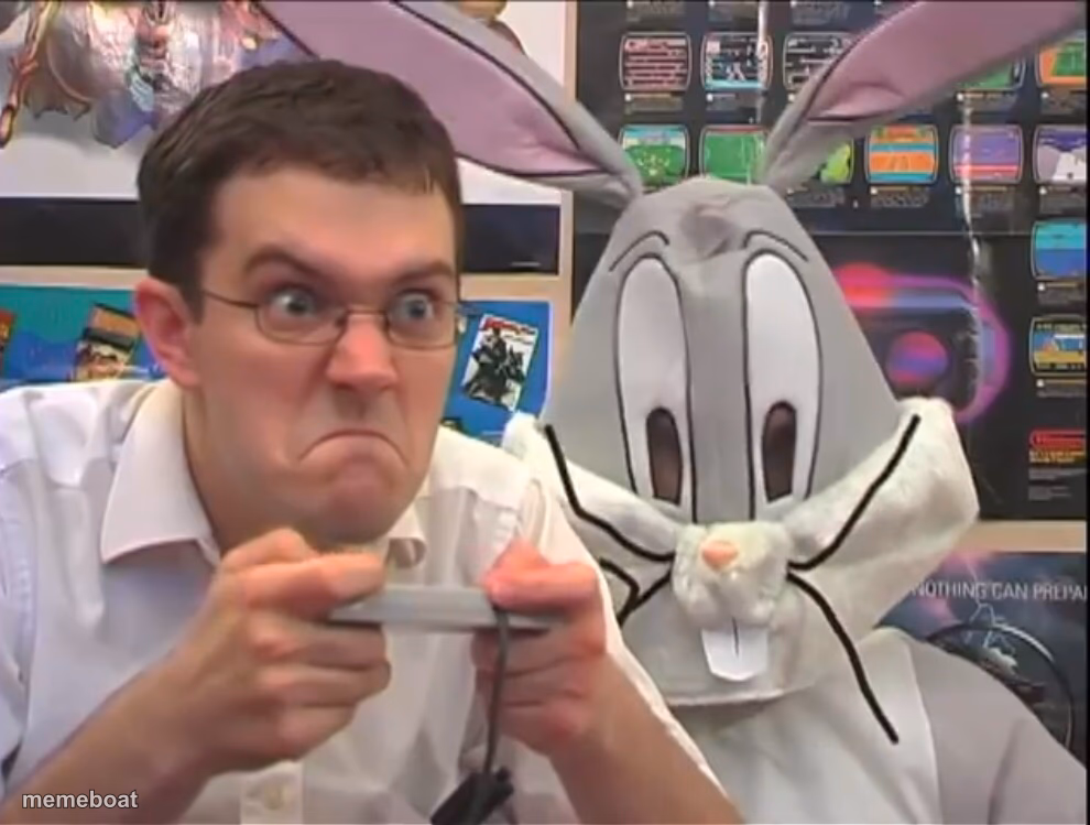Bugs bunny behind the nerd - meme generator image preview