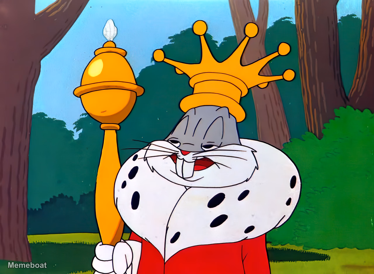 Bugs Bunny King - meme generator image preview