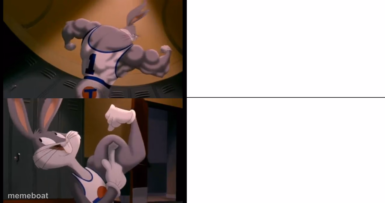 Bugs Bunny Muscles - meme generator image preview