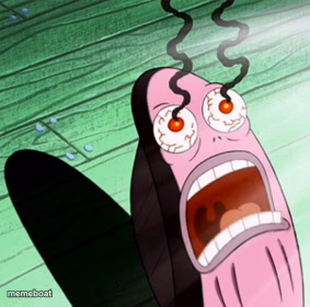 Burning eyes - meme generator image preview