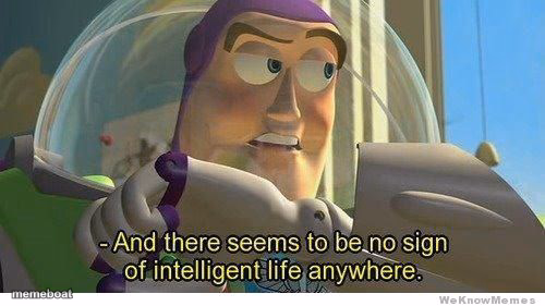 Buzz lightyear no intelligent life - meme generator image preview