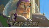 Buzz lightyear no intelligent life