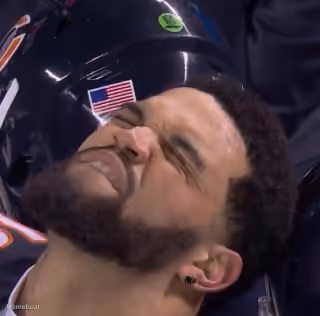 Caleb Williams frustrating reaction