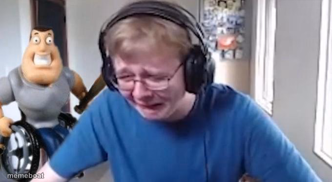 CallMeCarson Crying Next to Joe Swanson - meme generator image preview