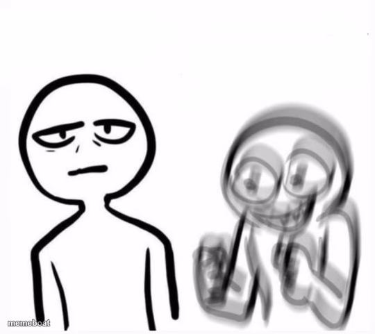calm v excited - meme generator image preview