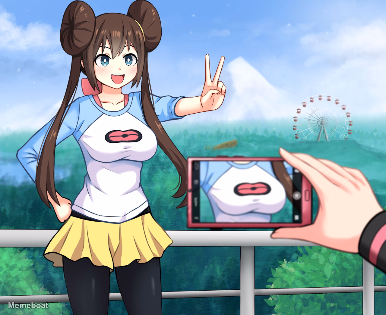 Camera Zooming on Rosa's Breasts - meme generator image preview