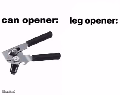 Can opener leg opener - meme generator image preview