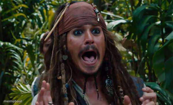 Jack Sparrow Shocked - meme generator image preview