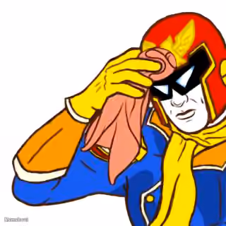 Captain Falcon Sweating