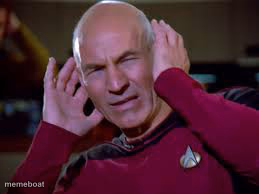 Captain Picard Covering Ears - meme generator image preview