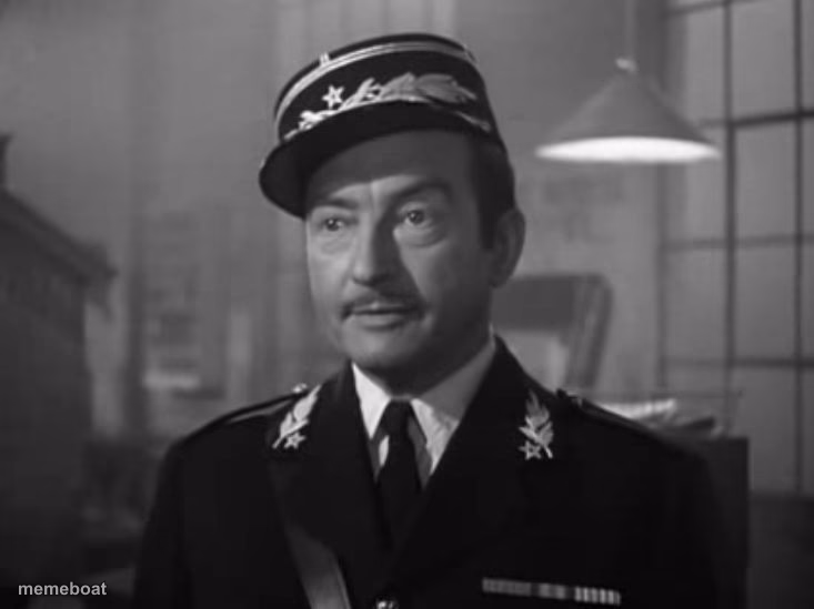 Captain Renault is shocked to find Claude Rains gambling in Casa - meme generator image preview