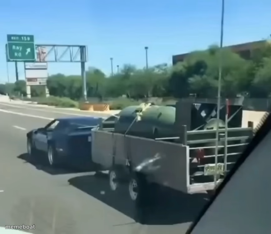 Car with nuke - meme generator image preview